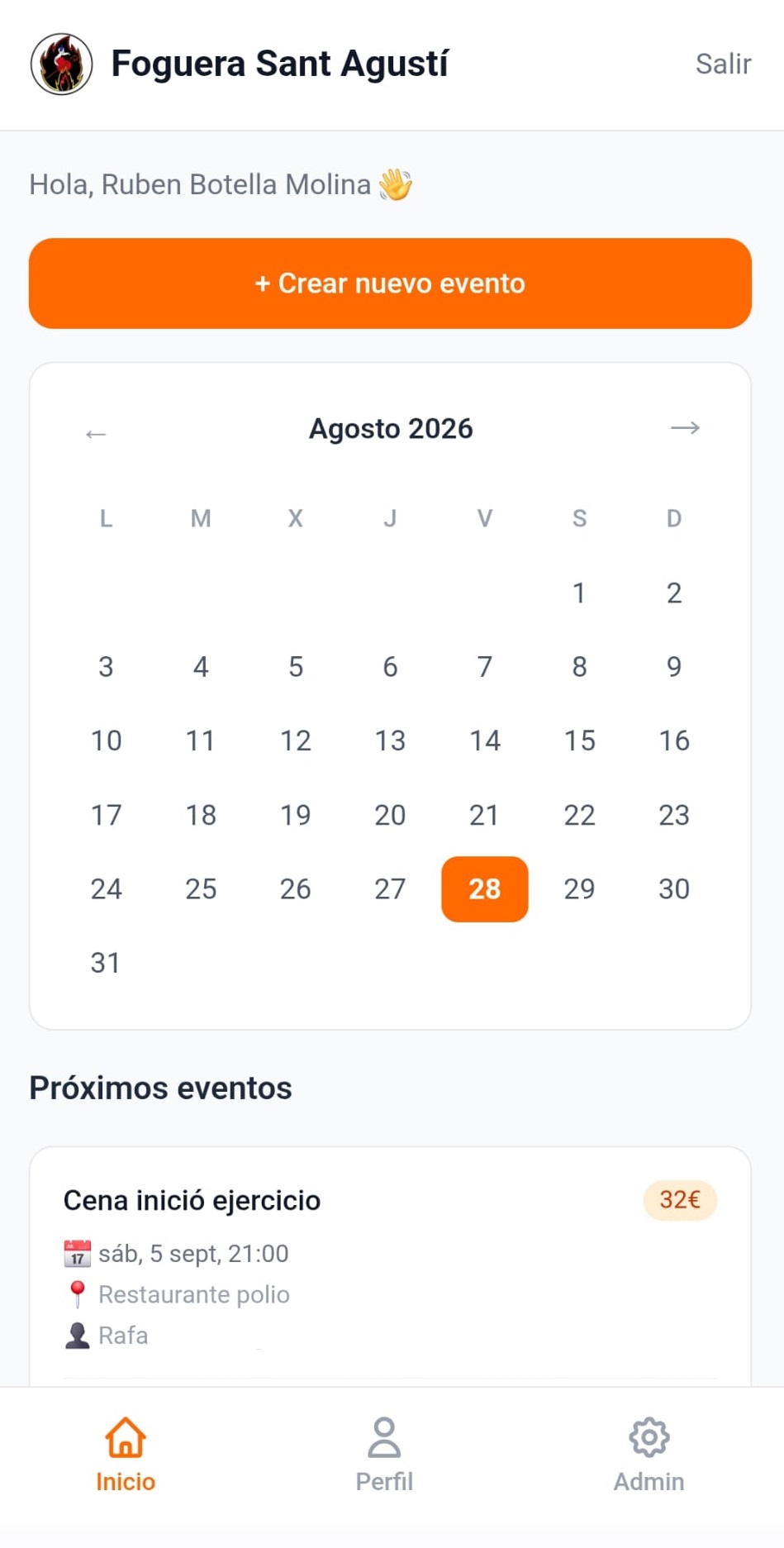 App de gestión Hoguera Barrio San Agustín